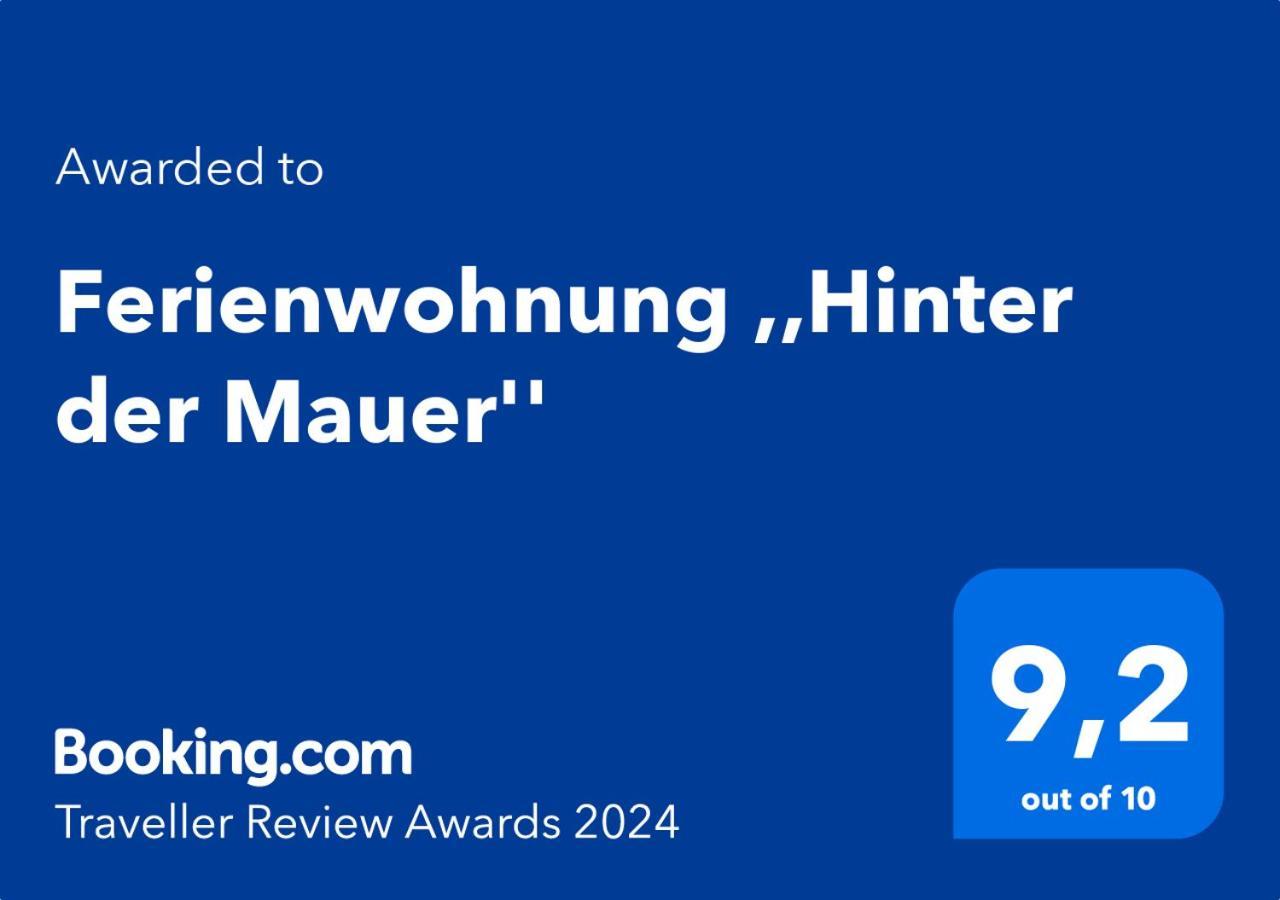 Ferienwohnung ,,Hinter Der Mauer" Hildburghausen Kültér fotó